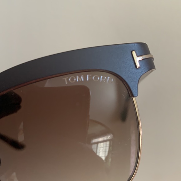 NEW TOM FORD SUNGLASSES ft0437 W197 BEC 48F Metal - Picture 6 of 7